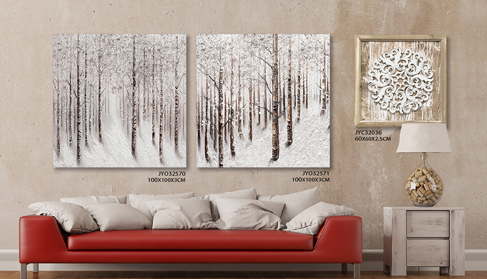 Transform Your Space: Abstract Forest Oil Paintings & Wood Wall Art