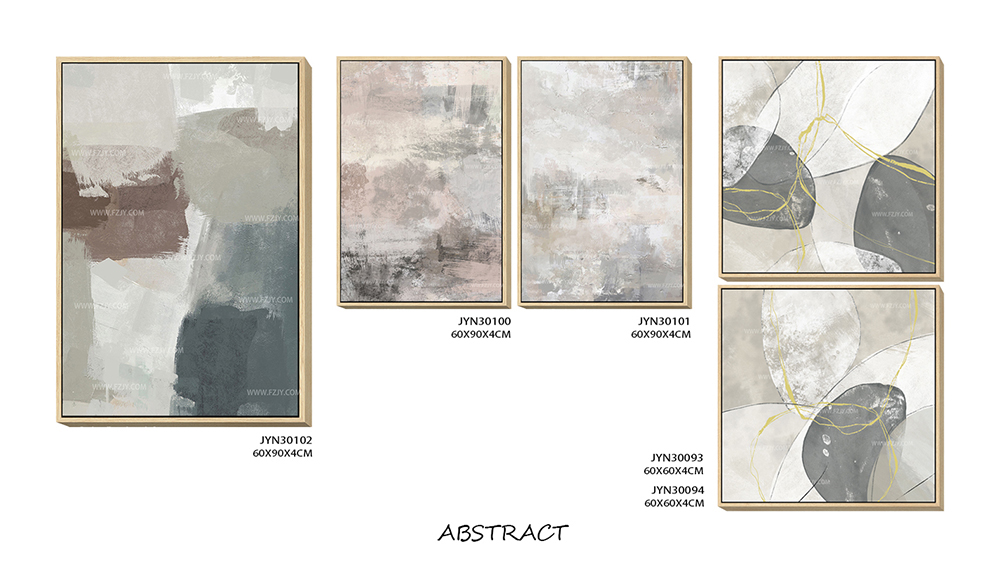 Elevate Your Wholesale Wall Art Collection with Hand-Painted Abstract Oil Paintings with Floating Frames