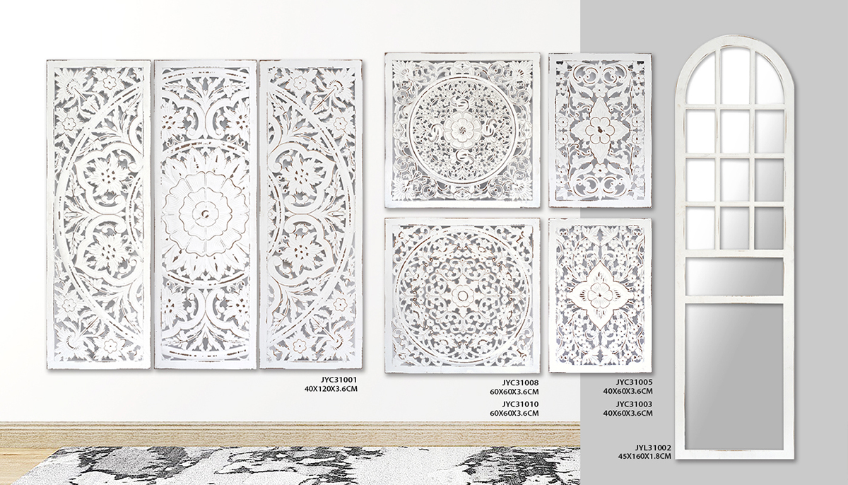 Add Elegance to Your Inventory with Carved Wood Wall Décor