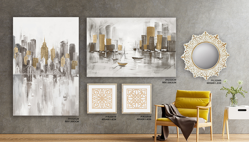 Elevate Your Interiors: Discover Our Wholesale Collection of Handpainted Abstract Oil Paintings and Wood Wall Art Decor