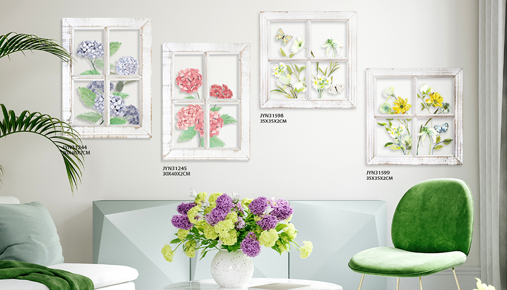 Vintage Elegance Blooms: Discover Our Mesh Flower Painting Collection in Farmhouse Style