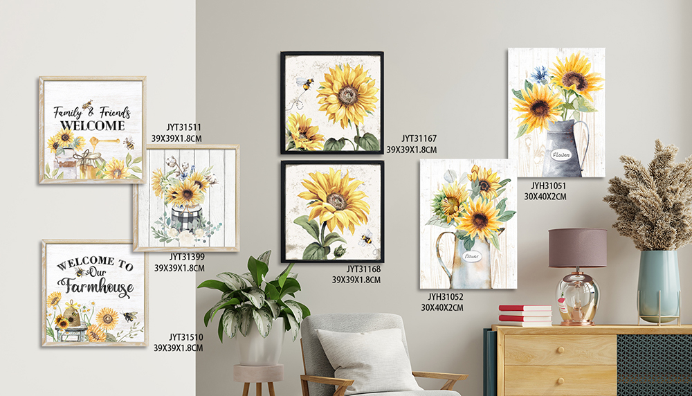 Distinguish Your Wholesale Lineup with Sunflowers Wall Art Painting: The Pinnacle of Decorative Artistry