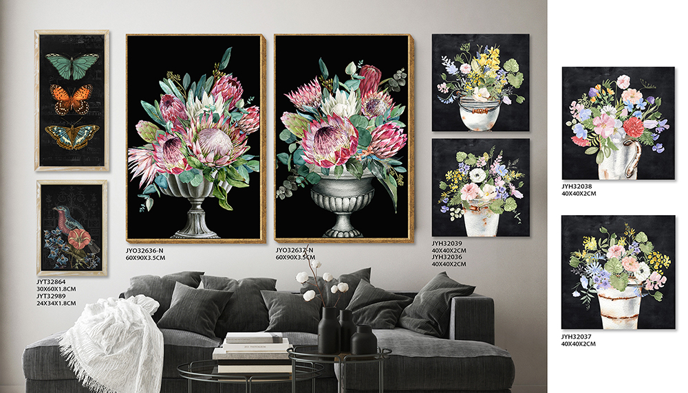 Blossoming Harmony: A Symphony of 8 Flowers and Birds Paintings for Wholesale Elegance