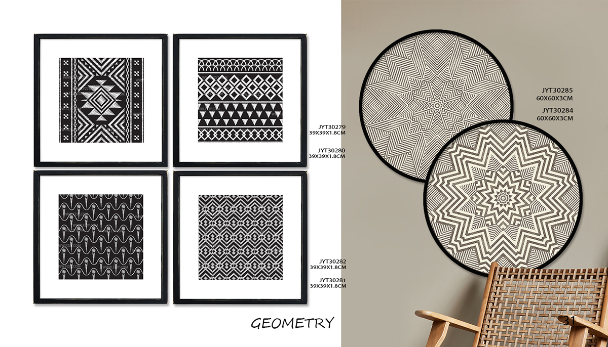 Enhancing Minimalism and Elegance: Hand-Painted Geometric Abstract Canvas Art